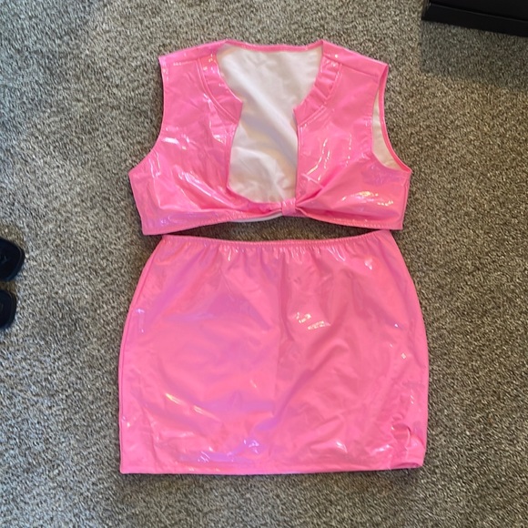Intimates & Sleepwear | Pink Rave Set Latex | Poshmark